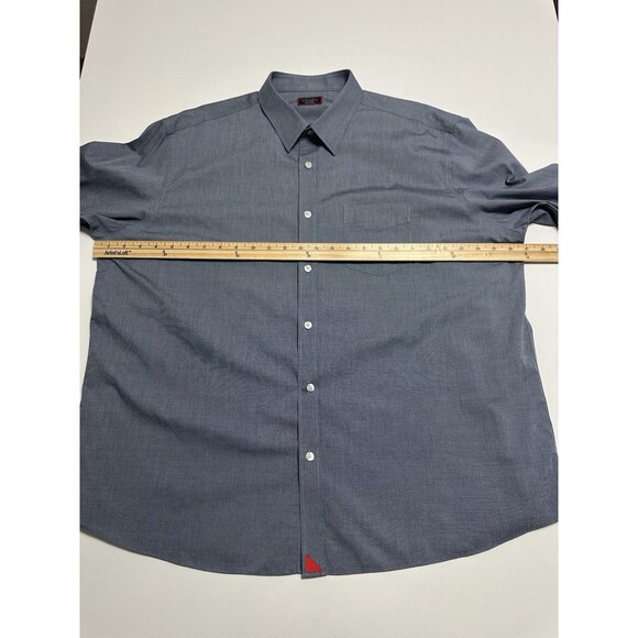 UNTUCKit Shirt Mens 2XL Blue Wrinkle Free Relaxed Fit Pio Cesare Button Down EUC - Picture 10 of 13